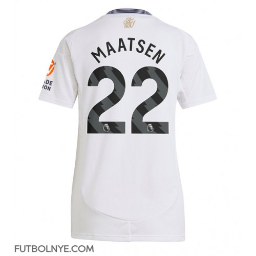 Camiseta Aston Villa Ian Maatsen #22 Visitante Equipación para mujer 2024-25 manga corta